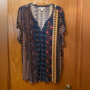 Dana Buchman Multicolor Patterned Top